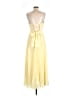Unbranded 100% Polyester Yellow Cocktail Dress Size 8 - photo 2