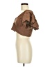 Love Tree Brown Short Sleeve Blouse Size M - photo 5