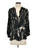 Parker 100% Silk Black 3/4 Sleeve Silk Top Size S - photo 1
