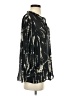 Parker 100% Silk Black 3/4 Sleeve Silk Top Size S - photo 4