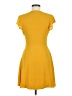 Express 100% Polyester Solid Yellow Casual Dress Size 6 - photo 2