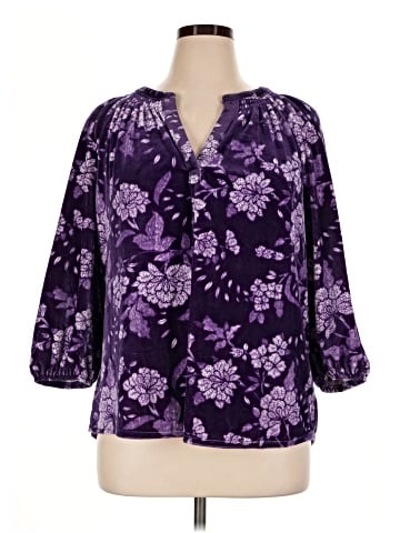Crown & Ivy 3/4 Sleeve T-Shirt (view 1)