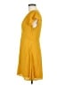 Express 100% Polyester Solid Yellow Casual Dress Size 6 - photo 5