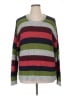 Margeaux & Ellie Stripes Gray Pullover Sweater Size 1X - photo 1