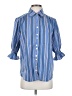Finley Stripes Blue 3/4 Sleeve Button-Down Shirt Size XS - photo 1