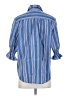 Finley Stripes Blue 3/4 Sleeve Button-Down Shirt Size XS - photo 2