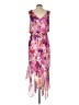 Xscape 100% Polyester Floral Purple Cocktail Dress Size 4 - photo 2