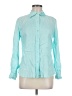 Dana Buchman Teal Long Sleeve Button-Down Shirt Size 8 Petite - photo 1