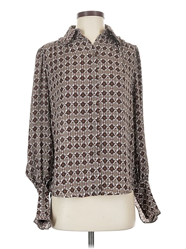 Click to view more detailed imagery on our partner's website Pre-owned Max Studio 3/4 Sleeve Blouse In Brown