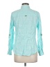 Dana Buchman Teal Long Sleeve Button-Down Shirt Size 8 Petite - photo 2