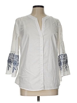 Anne Klein 3/4 Sleeve Button Down Shirt