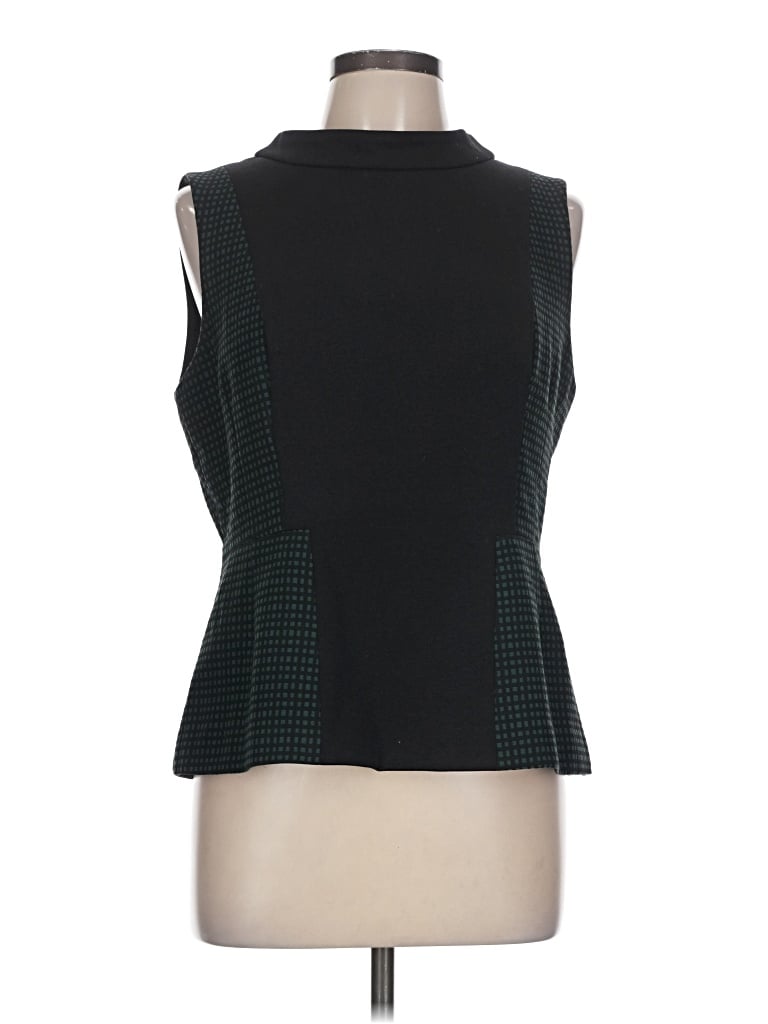 Pre-owned Halogen Sleeveless Blouse In Black