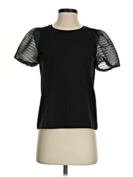 Madewell Striped Sheer-Sleeve Knit Top (view 1)