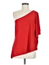H By Halston Red Short Sleeve Blouse Size M - photo 1