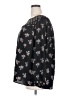 Ann Taylor LOFT 100% Polyester Floral Black Long Sleeve Blouse Size 18 - photo 5