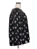 Ann Taylor LOFT 100% Polyester Floral Black Long Sleeve Blouse Size 18 - photo 4