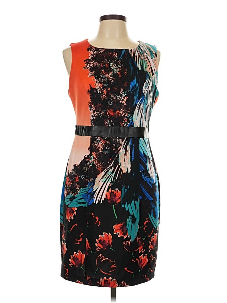 Pre-owned Bisou Bisou Cocktail Dress In Orange