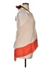 Deletta Color Block Tan Sleeveless Blouse Size XL - photo 4