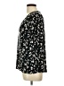 Nine West Floral Black Short Sleeve Henley Size L - photo 5