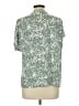 Cure Floral Green Short Sleeve Blouse Size L - photo 2