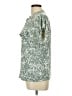 Cure Floral Green Short Sleeve Blouse Size L - photo 5