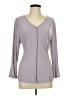 Cato Gray 3/4 Sleeve Blouse Size L - photo 1