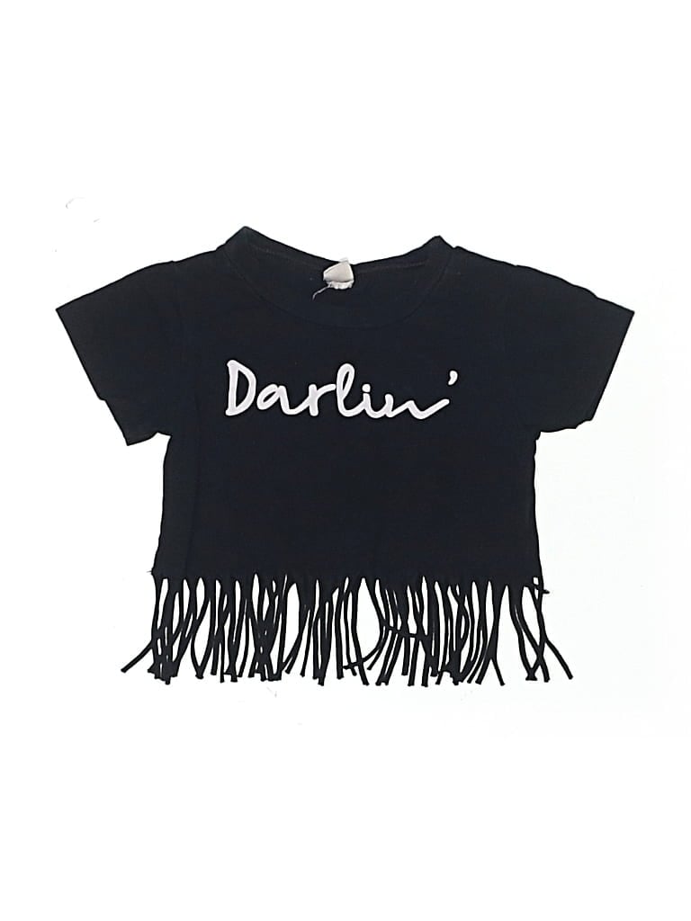 Pre-owned Unbranded Kids' Short Sleeve T-shirt In Black