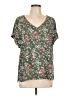 AUW Green Short Sleeve Blouse Size L - photo 1