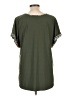 AUW Green Short Sleeve Blouse Size L - photo 2