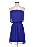 Express 100% Polyester Solid Blue Cocktail Dress Size XS - photo 1