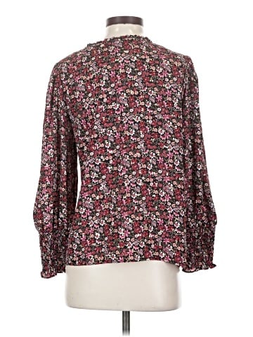 Aqua Long Sleeve Blouse (view 2)