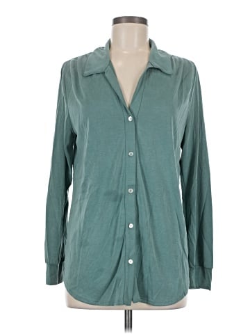 Green Envelope Long Sleeve Blouse (view 1)