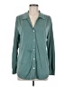 Green Envelope Teal Long Sleeve Blouse Size M - photo 1