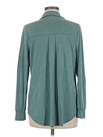 Green Envelope Long Sleeve Blouse (view 2)
