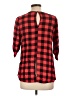 Ezra 100% Rayon Red 3/4 Sleeve Blouse Size L - photo 2