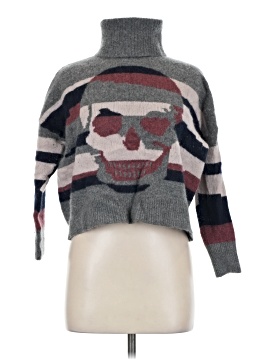 Skull Cashmere Turtleneck Sweater