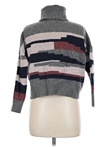 Skull Cashmere Turtleneck Sweater (view 2)