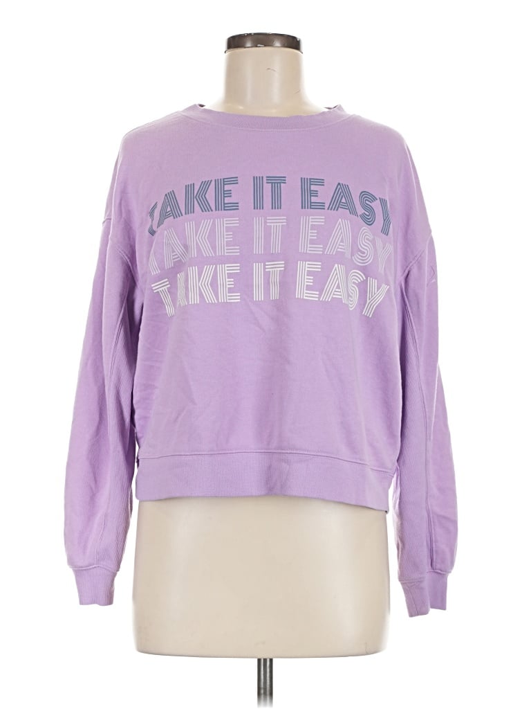 Pre-owned Lou & Grey Sweatshirt In Purple
