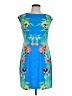 DressBarn Tropical Blue Cocktail Dress Size 10 - photo 1