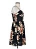 Xhilaration 100% Polyester Floral Black Casual Dress Size S - photo 4