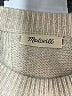 Madewell Solid Tan Wool Pullover Sweater Size L (estimated) - photo 7