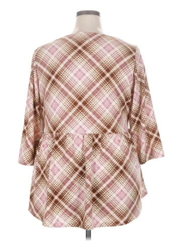 Indigo Rose 3/4 Sleeve Blouse (view 2)