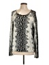 ECI Silver Long Sleeve Blouse Size XL - photo 1