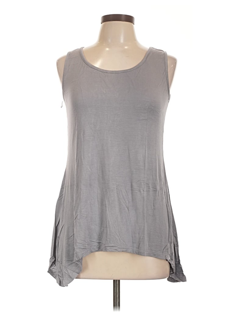 Pre-owned Unbranded Sleeveless T-shirt In Gray