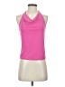 By Anthropologie 100% Polyester Pink Halter Top Size S - photo 1
