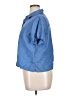 Crazy Horse Blue Short Sleeve Blouse Size XL Petite - photo 5
