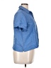 Crazy Horse Blue Short Sleeve Blouse Size XL Petite - photo 4
