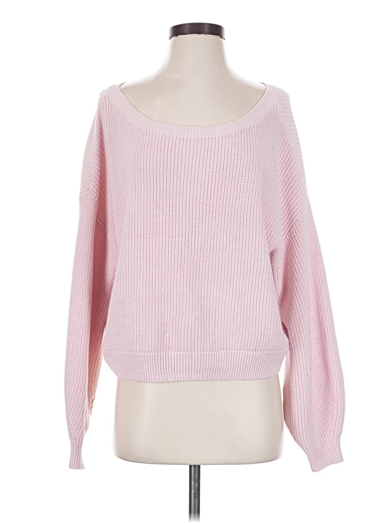 Pre-owned Hollister Pullover Sweater In Pink
