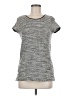 Ann Taylor LOFT Silver Short Sleeve Top Size M - photo 1