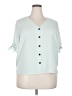 Apt. 9 100% Polyester Teal 3/4 Sleeve Blouse Size XXL - photo 1